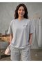 T-Shirt, Sweatpants, Shorts 3-Piece Combination, Thin Summerwear, Sweat-Absorbing, Handwritten King Print, Women'S/Men's Unisex Model