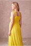 Maternity Yellow 100% Cotton Strappy Square Neck Sleeveless Dress with Gipeli on the Front Elianna - 4