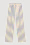 Striped Ecru Women's Trousers Pnt00446 - 2