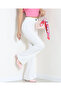 Zra Crepe Striped Trousers, Length 108cm