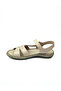 1408 Beige Leather Women's Sandals - 3