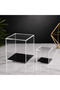 3mm Transparent Plexiglass Acrylic Box (Black Base) 10X10 cm - 2