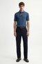 Navy Blue Tapered Fit Men's Trousers - 2