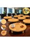 10 Pieces of Bamboo Presentation Trays with Stand, 24X24X6,5 Cm, Corporate Presentation Tray, Personalized with Your Logo