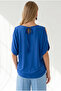 Women's Cobalt Blue Sleeveless Boat Neck Blouse Blz-19003434 - 5