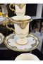 Acar Plus Gold Gilt Special Series Porcelain Coffee Cup Set with Stands 90 ml Espino 105 Cc - 3