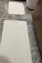 2-Piece Plush Post Bathroom Rug Toilet Set Non-Slip Base Washable Bath Mat - 6