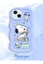 iPhone 13 Compatible Case Camera Protector Blue Silicone Couple Phone Case Stripe Pattern - 2