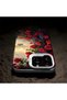 iPhone 17 Pro Compatible Silicone Edge Hard Back Case Couple Phone Case with Floral Pattern - 6