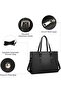 Laptop Bag for Women 15.6 inch Laptop Tote Bag Leather Classy Computer Briefcase | 15.6 inch - 4