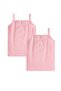 Girls' Tank Top with Double Straps 2-11 Years Pink - 2