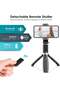 Bluetooth Extendable Selfie Sticks with LED Fill Light Wireless Remote and Tripod Stand 3-in-1 Multifunctional Selfie Stick Portable Lightweight Compatible with All Smartphones (Black-Fill Light) - 2