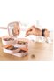 Layered Mirrored Makeup Organizer Rotating Cosmetic Organizer Desktop Storage Box - 2