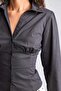 Cotton Fitted Long Sleeve Black Shirt I3703Ax26Au - 5