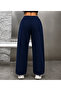 Women's Wide Leg Moon Phases Printed Sweatpants Black Comfortable Fit - 2