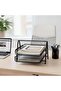 Metal Mesh 2-Tier Desktop Document Tray, Black, Letter Tray Organiser for Office Desk - 3
