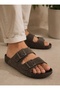 Unisex Four Seasons Anatomical Sole Double Buckle Adjustable Slippers