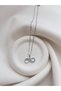 Zircon Stone Infinity Necklace - Steel Women's Necklace - Zircon Stone Necklace Symbolizing Luck and Infinity - Steel Necklace - 5