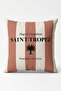 Saint-Tropez Striped Throw Pillow Cover