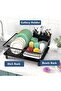 Dish Drying Rack, Space-Saving Dish Rack for Kitchen Counter, Stainless Steel Dish Rack with Cutlery Holder, Removable Dish Drainer, Drainboard and Adjustable Spout for Various Kitchenware,15x11x6.7'' - 4