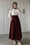 Black Pocketed Flared Skuba Crepe Skirt - Ideal for Comfortable and Stylish Combinations - 3
