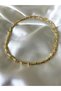 Women's Gold Color Stone Bamboo Model Necklace - 3