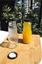6 Pieces 200 ml Glass Juice Bottle with Black Metal Cap Ayran Milk Nutrition Bottle - 4