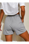 Women's Lace-Up Double Pocket Comfortable Cut Shorts - 3