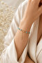 Mineli Blue Evil Eye Beaded Women's Bracelet 16 cm + 3 cm - 2