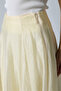 Yellow Color Panel Stitched Flared Skirt with Zipper at the Waist - 5