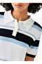 STRIPE COLLAR KNIT TOP - 6