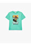 Boy's Cotton Short Sleeve Crew Neck Printed T-Shirt