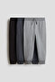 3'lü Pamuklu Jogger Pantolon