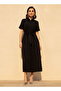 SOLID MIDI SHIRT DRESS - 2