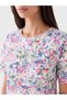Vizyon New Season Mixed Crew Neck Floral Women's T-Shirt - 3