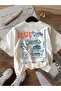 Unisex Pasta Pups Printed Oversize Crew Neck T-Shirt - 3