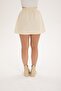 Women's High Waist Pocketed Mini Cargo Skirt Cream - 5