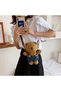 Teddy Bear Brown Moonlight Plush Shoulder Bag Crossbody Women's and Children's Sling Bag - 2
