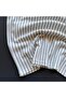 Striped Waffle Fabric Regular Fit T-Shirt - 4
