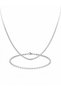 Men's Silver Color Thin Albanian Chain Necklace and Bracelet Set 316L Stainless Steel