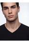 V-Neck Combed Cotton Men's T-Shirt (W6) - 3
