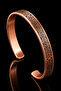 Men's and Women's Copper Bracelet with Inner Armor and Protection Prayer, Berke Thin Model Copper Bracelet - 2