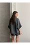 Women's Oversize Shirt Shorts Set Summer Linen Look Comfortable Fit Two-Piece Set - 5