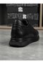 Genuine Leather Large Size Smart Lacing Non-Slip Strong Sole Economical Black Casual Men's Shoes Te0128 - 2