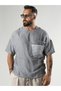 Black Striped Patch Bohemian Men's T-Shirt Coc3289 - 2