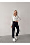 Women's Black Linen Mom Jeans Trousers