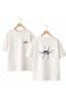 Wire Spine Back and Front Chest Printed 100% Cotton Oversize Loose Regular Fit Crew Neck T-Shirt