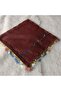 Handmade Needlework Writing, Scarf, Yemeni, Mevlit Cover, Head Cover, 4 Sides Embroidered, 100% Cotton, 100*100cm - 5