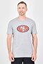 Men Sportswear Fit Short Sleeve Baseball T-Shirt, Grey Heather