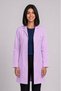 Women's Shirt Collar Long Sleeve Long Length Color Options Alpaca Fabric Doctor and Nurse Coat - 2